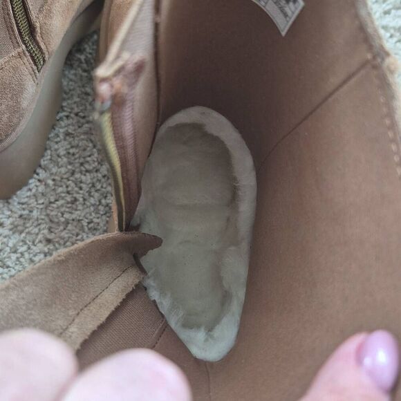 UGG Twin Seam New Heights Boots Brown Size 7 - Picture 3 of 6